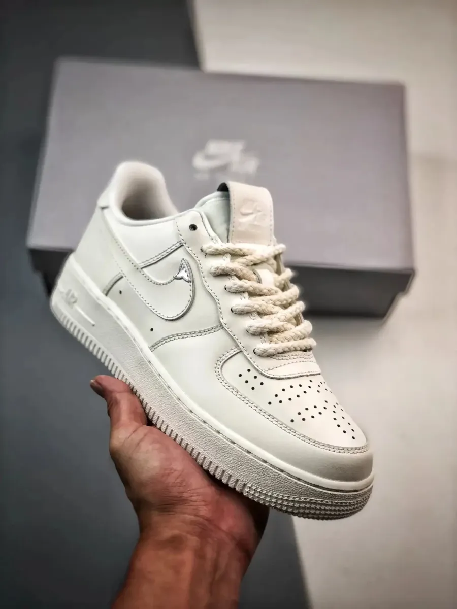 Nike Air Force 1 Low Sail/Chrome #nike af1 chrome