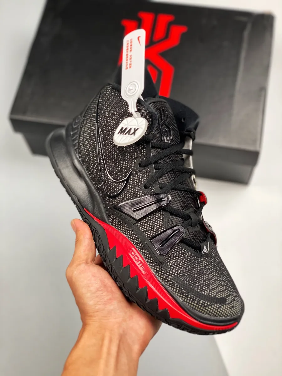 Nike Kyrie 7 'Bred' Black Red #kyrie 7 red and black