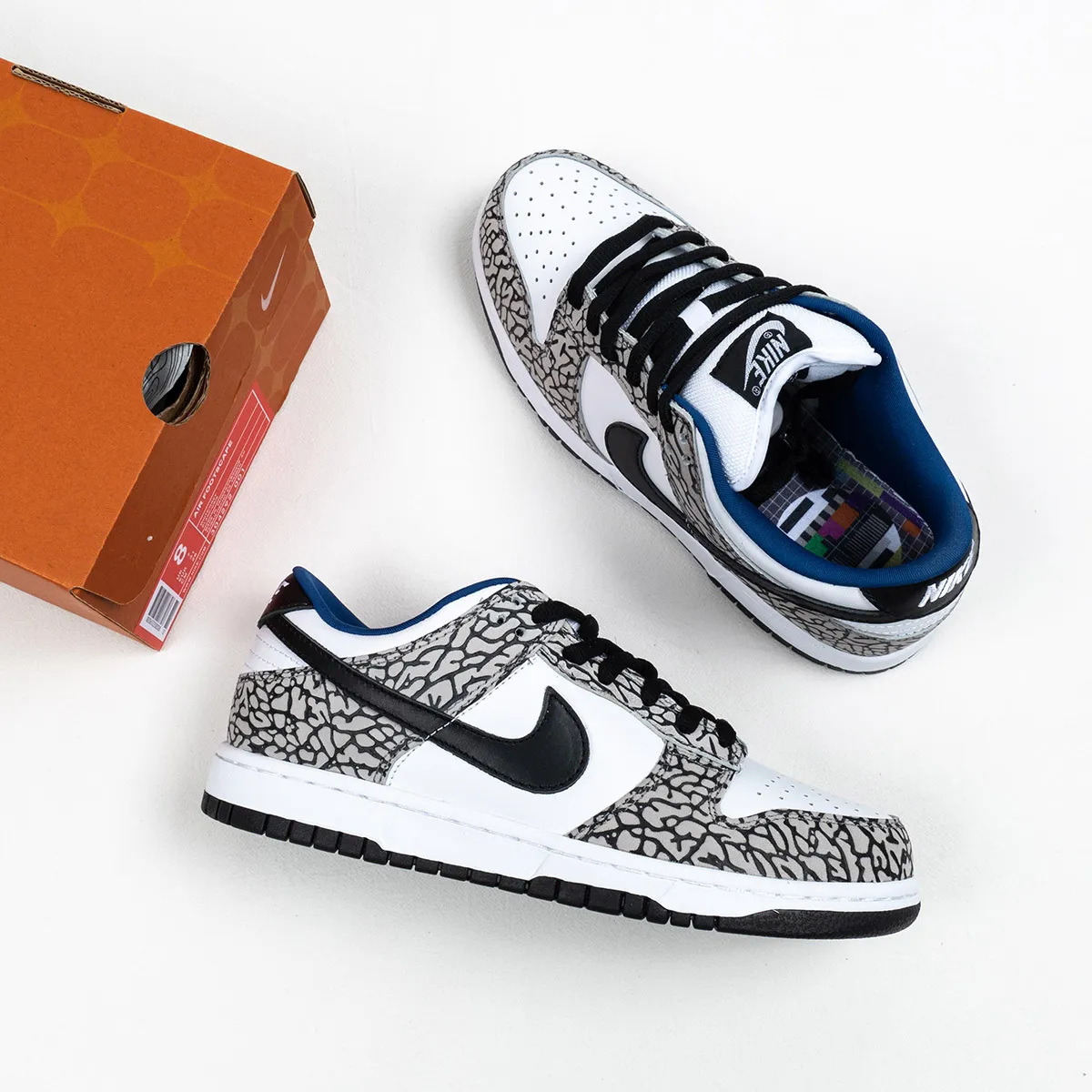 Supreme X Nike SB Dunk Low 'White Cement' 304292-001 Online