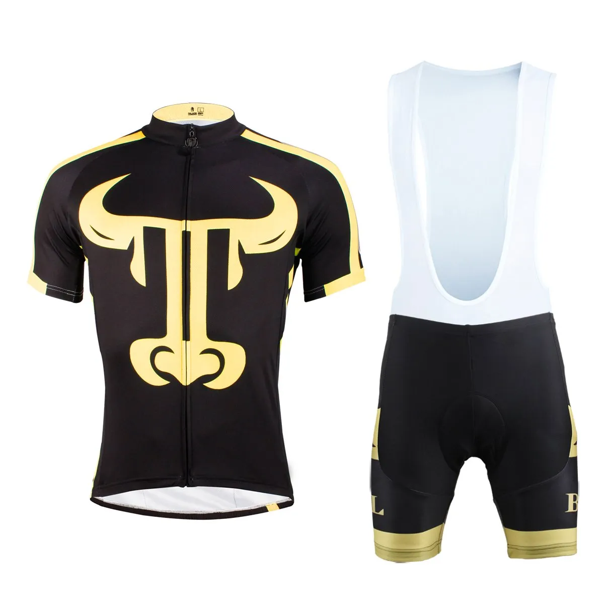 ILPALADINO Animal Golden Bull Man's Short-sleeve Cycling Jersey Team Kit Jacket Pro Cycle Clothing Racing Apparel T-shirt Summer Spring Suit Spring Autumn Clothes Sportswear NO.628