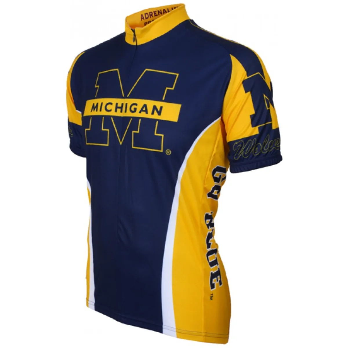 NCAA UM, U-M, U of M, UMich, University Of Michigan Wolverines Cycling Jerseys