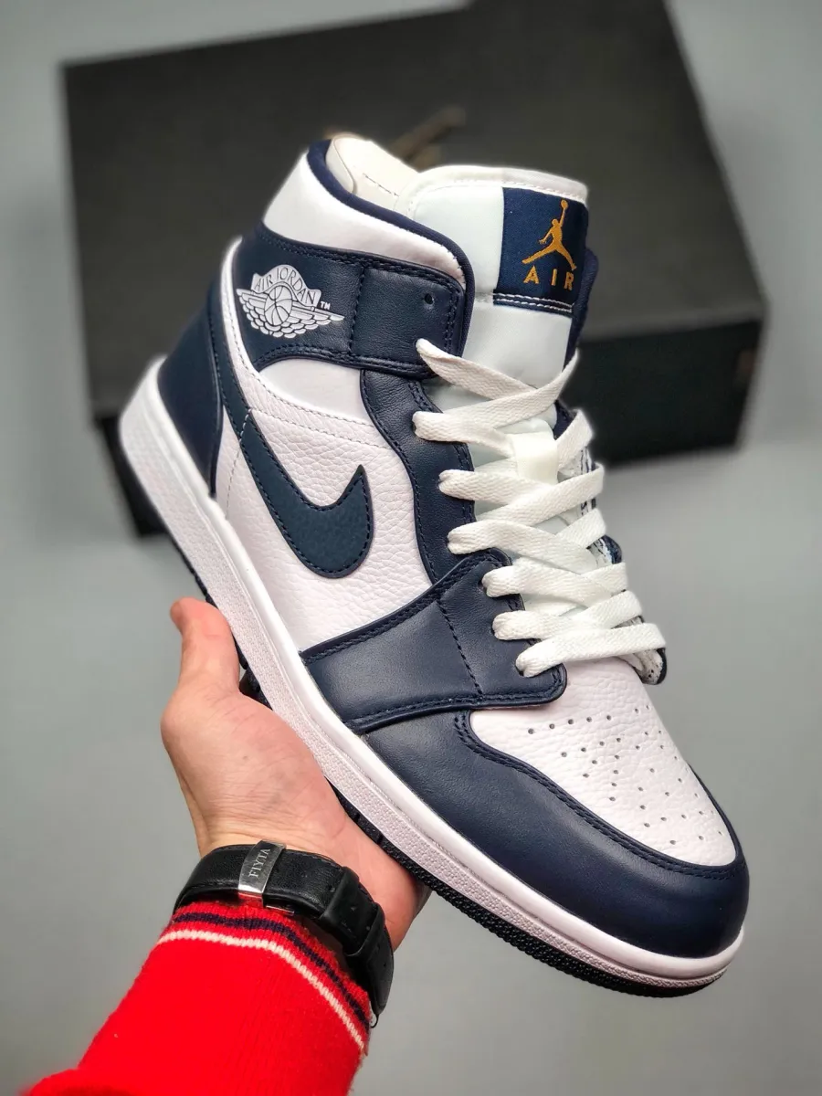 Air Jordan 1 Mid Obsidian #554724 174