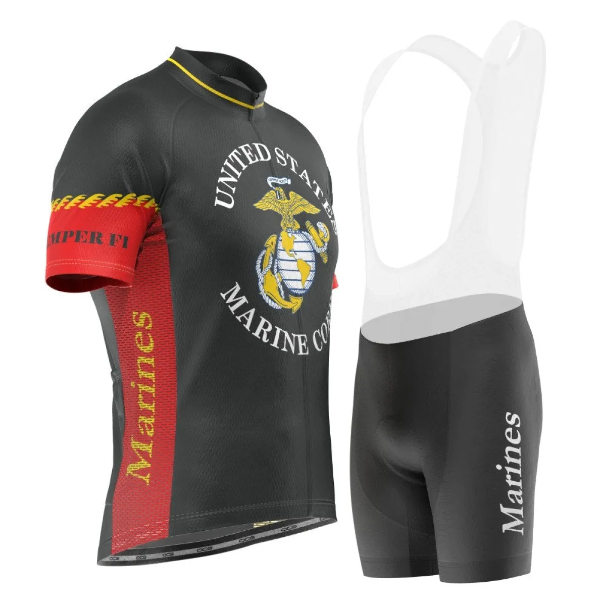Men's Marine Corps USMC Short Sleeve Cycling Kit #Marine Corps Shorts