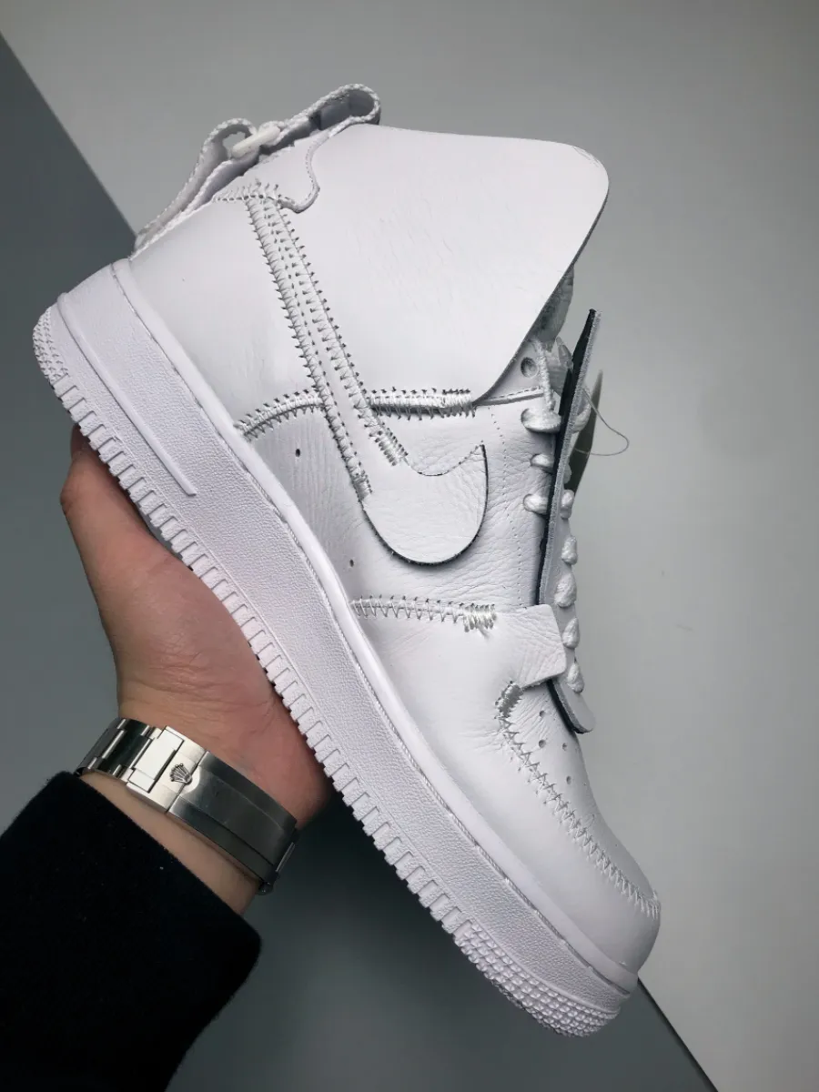 PSNY x Nike Air Force 1 High White/White/Black #nike psny shoes