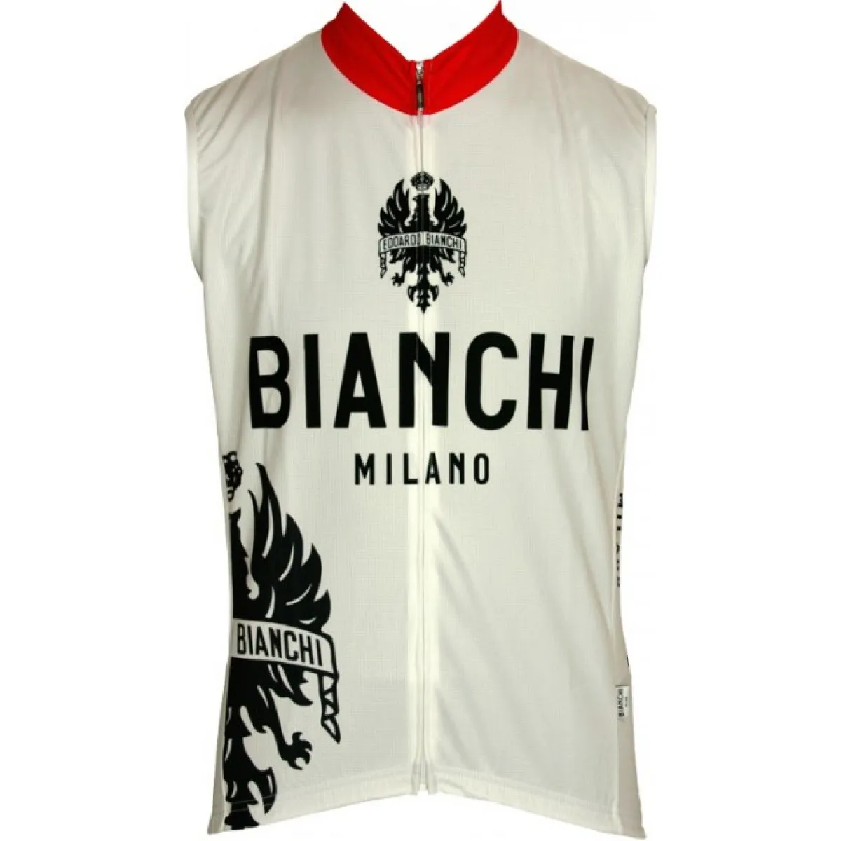 Bianchi Milano Sleeveless Jersey E12MORENO1 White Restock