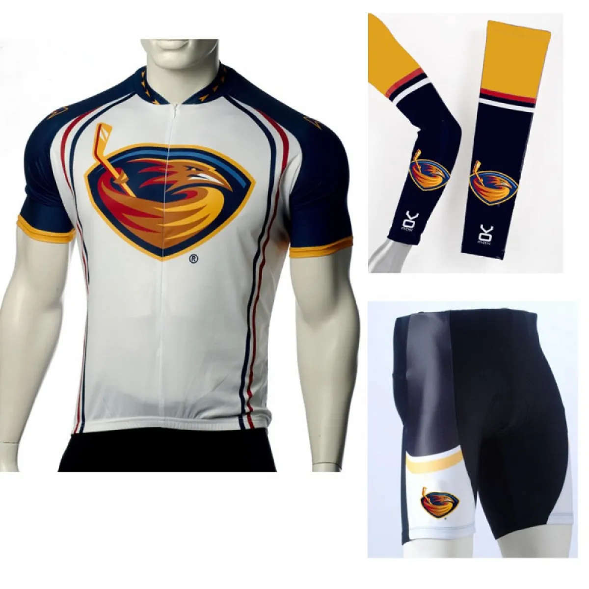 NHL Atlanta Thrashers Cycling Jerseys Bib Shorts Arm Warmers