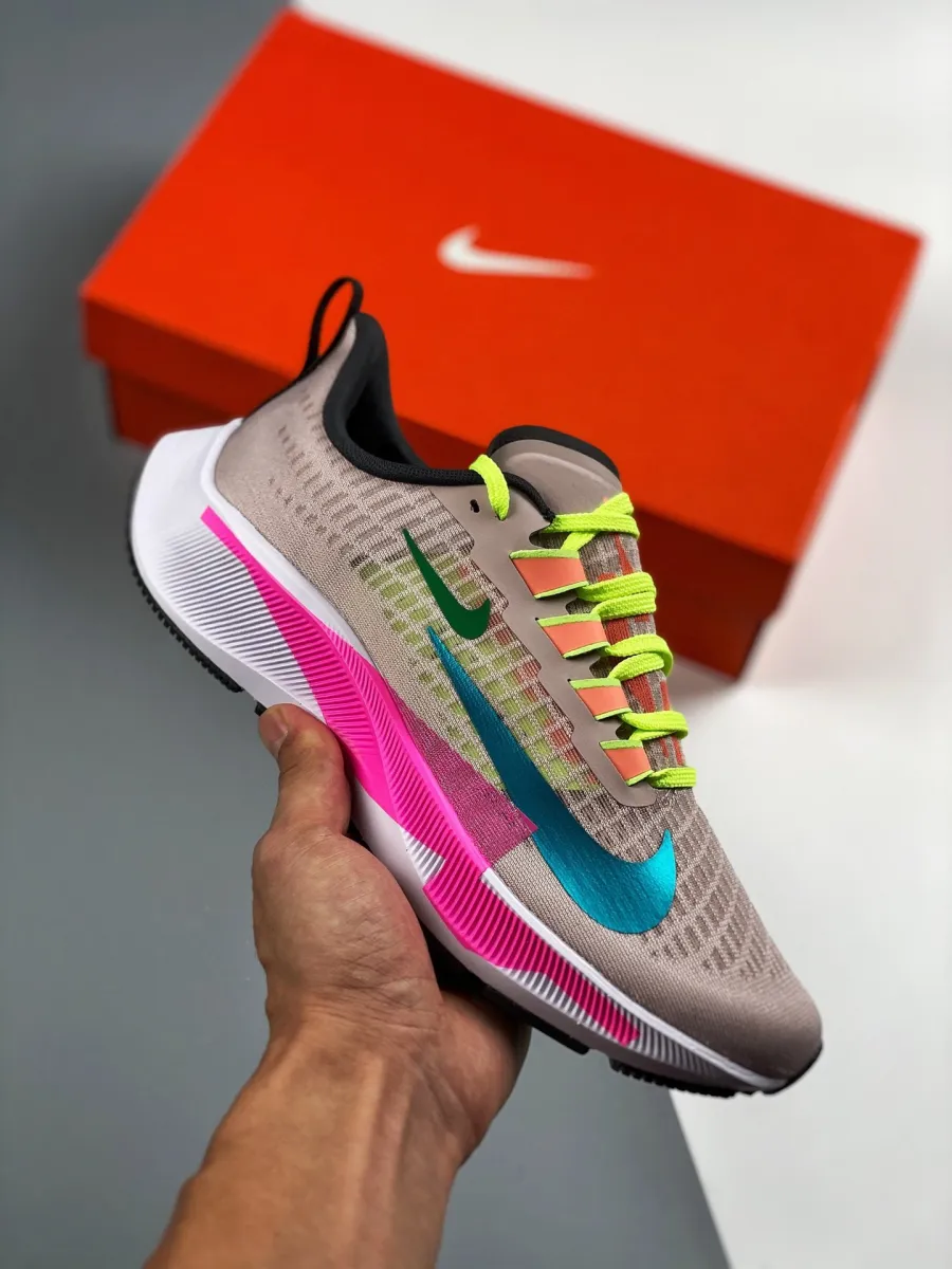 Nike Air Zoom Pegasus 37 Premium Barely Rose/Pink Blast #nike air zoom pegasus 37 pink