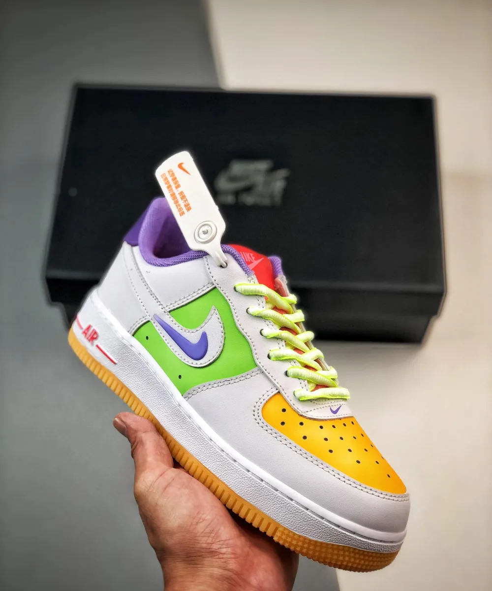 Nike Air Force 1 Low GS White Multi FD1036-100 New Releases