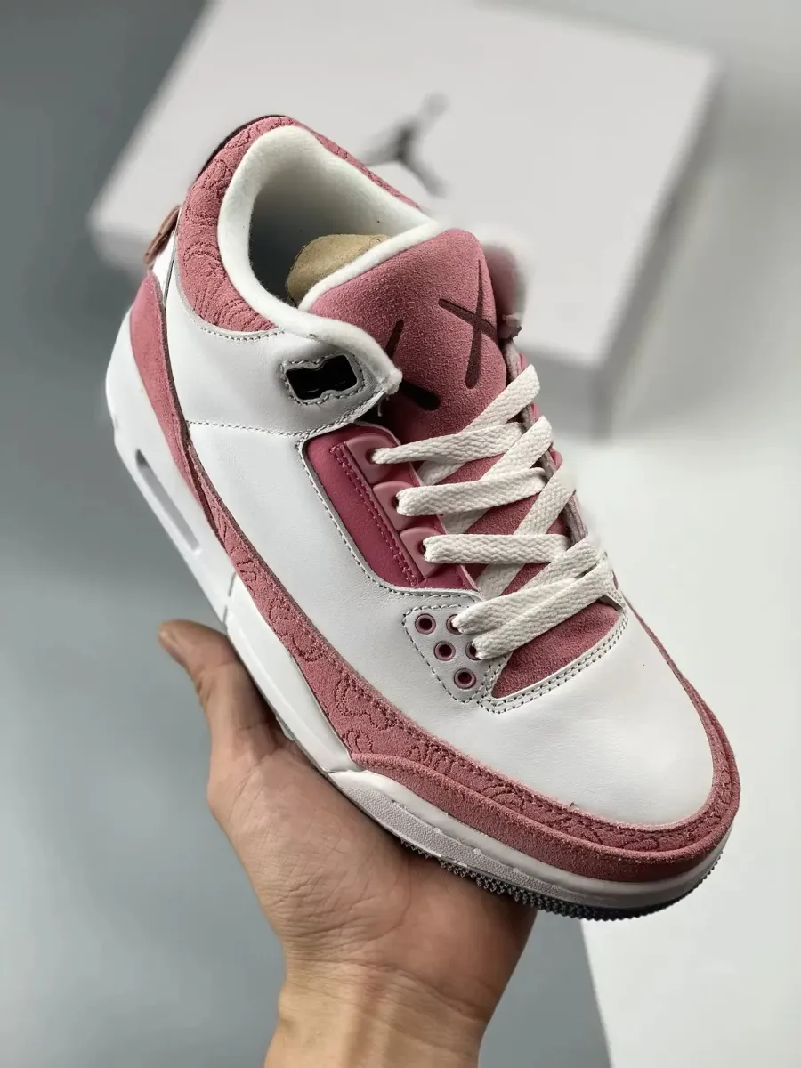 Kaws X Air Jordan 3 GS White Pink 1685657323 New Releases