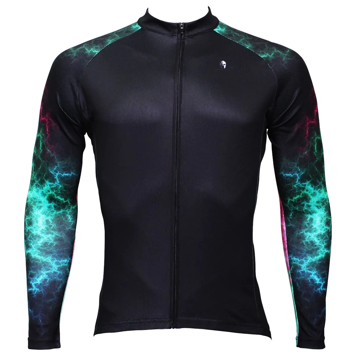 Hot Sale Cycling Jersey Cycling Clothing Wholesale Men's Long-sleeved Jersey for Spring and Summer Black Breathable Clothing and Simple Design(velvet)