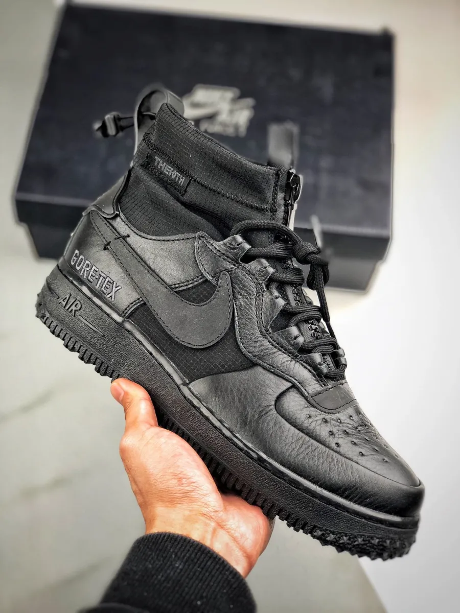 Nike Air Force 1 High Gore-Tex Triple Black CQ7211-003 / nike air force 1 gore tex black
