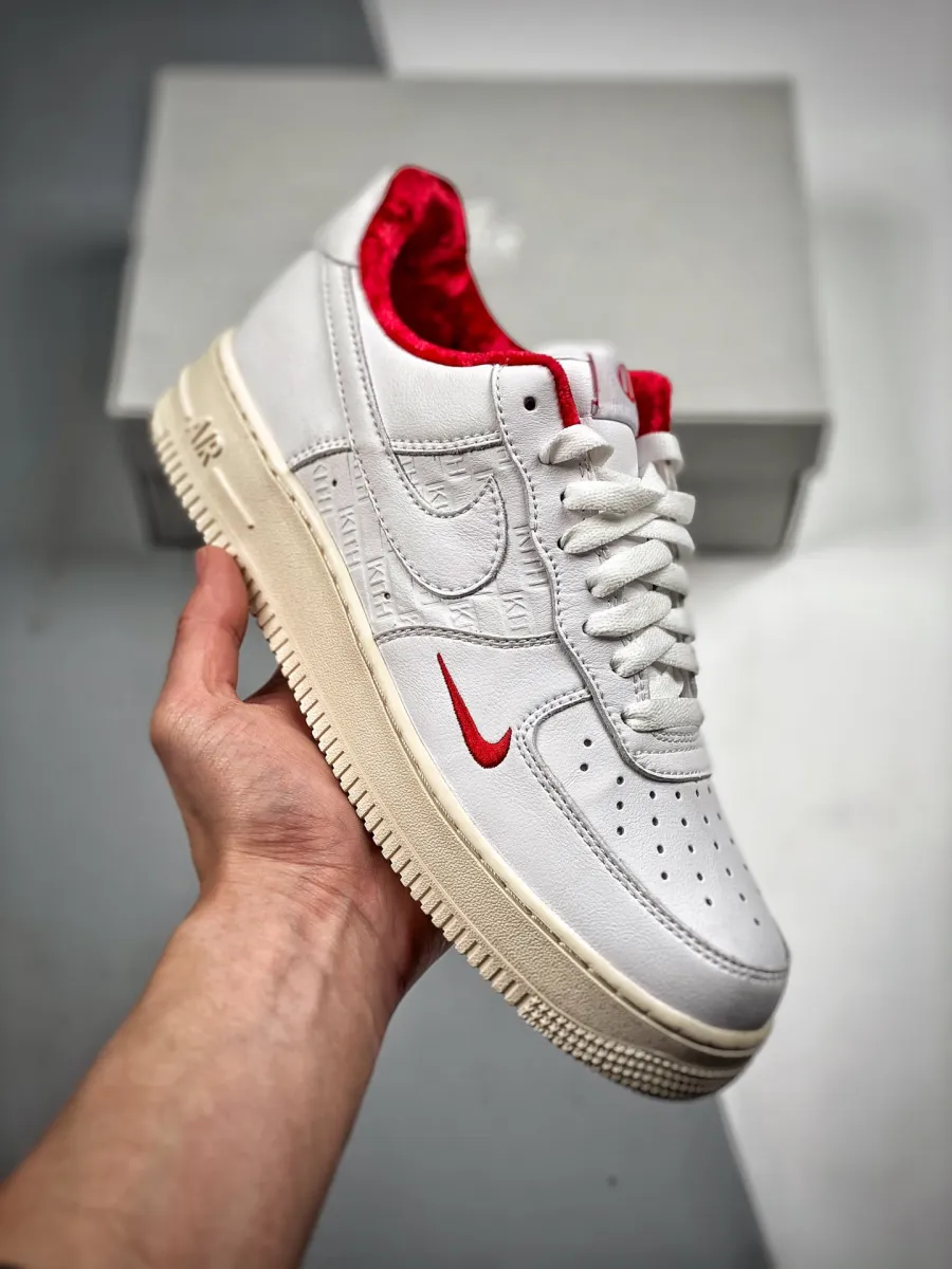 Kith x Nike Air Force 1 Low White Red Outlet Red And Gold Air Force 1