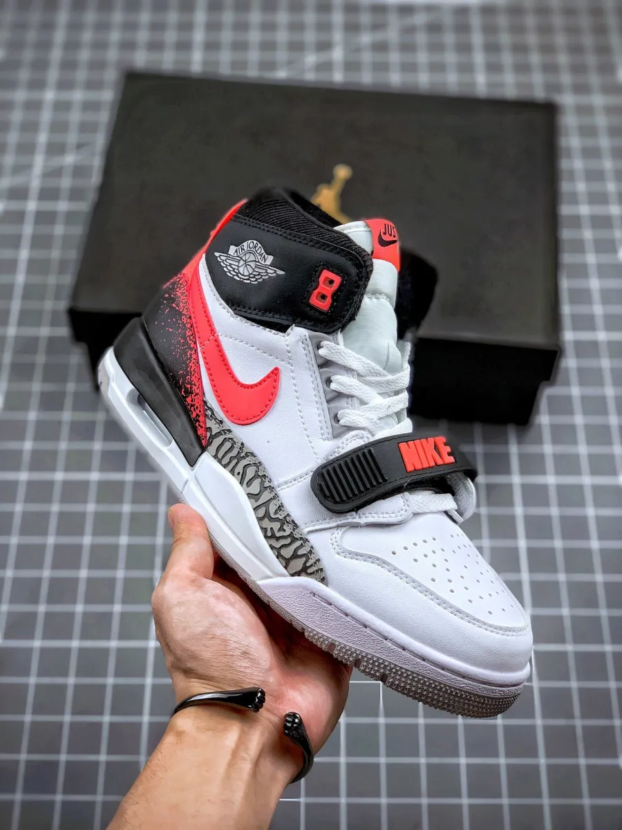 Jordan Legacy 312 White/Hot Lava-Black-Zen Grey AQ4160-108 For Sale
