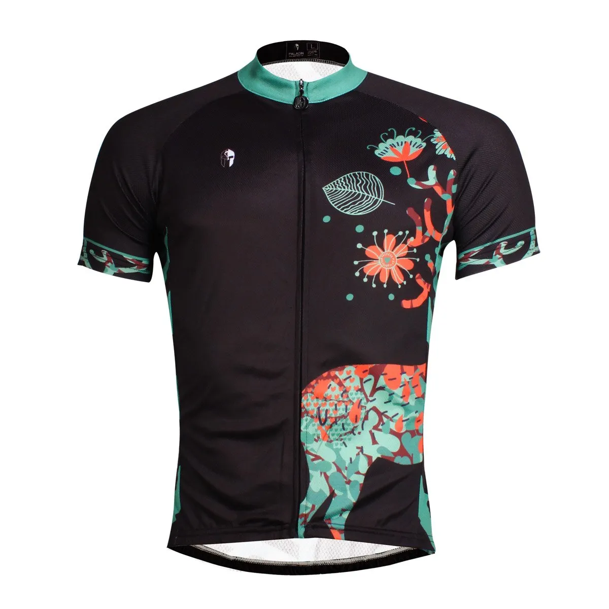 ILPALADINO Elk Night Men's Professional MTB Cycling Jersey Breathable and Quick Dry Comfortable Bike Shirt for Summer NO.642