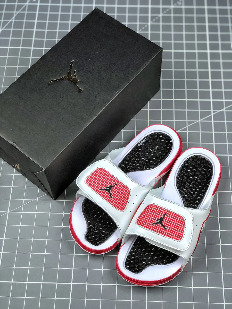 Air Jordan Hydro 13 White Black Red For Sale