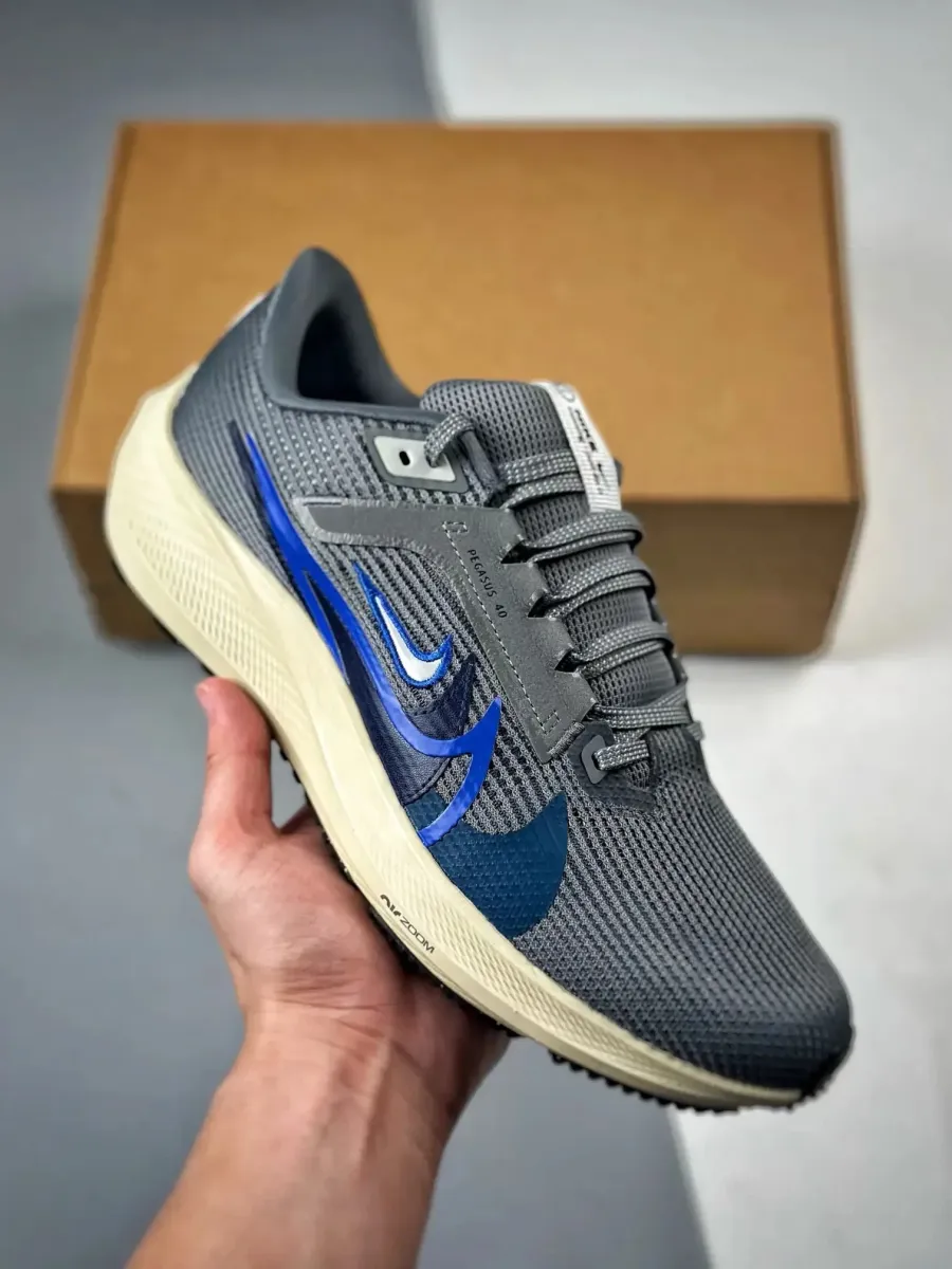 Nike Air Zoom Pegasus 40 Quadruple Swoosh Smoke Grey , Pegasus 40 Weight FB7179-002