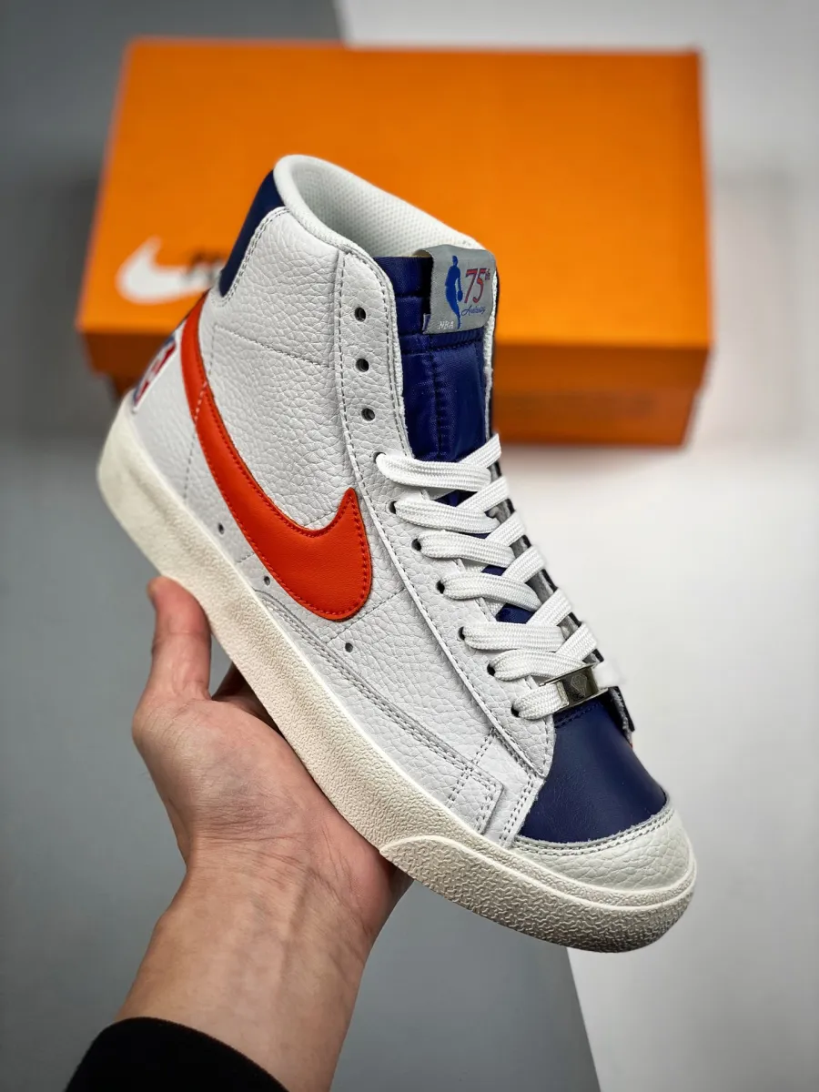 NBA x Nike Blazer Mid 77 EMB Knicks DD8025-100 / nike blazer mid 77 nba