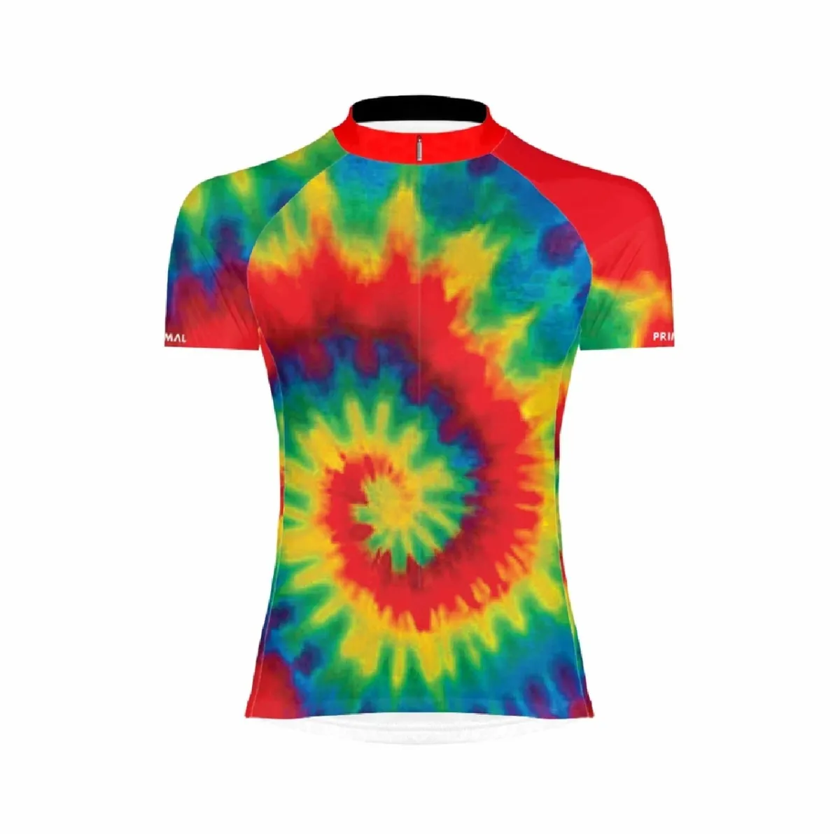 Primal Wear Tie Dye Full Zip Short Sleeve Women's Sport Cycling Jersey Tie Dye Bike Shirts