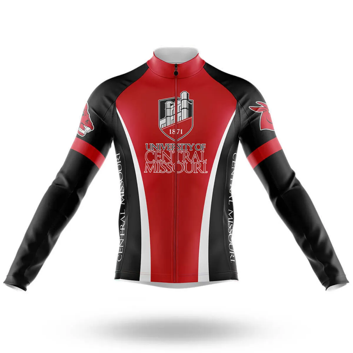 University of Central Missouri Long Sleeve Cycling Jersey Only