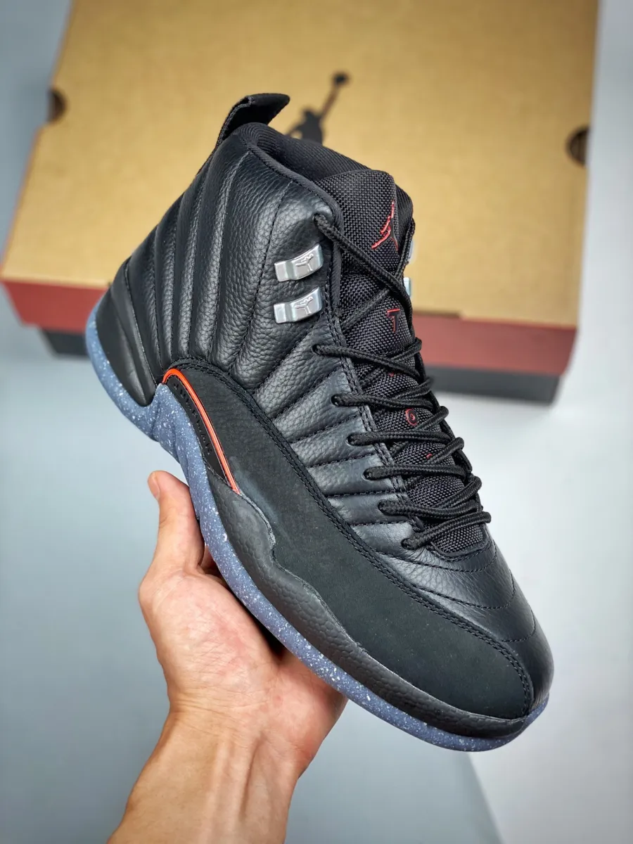 Air Jordan 12 'Utility' Black/Black-Bright Crimson-White DC1062-006 #jordan 12 crimson