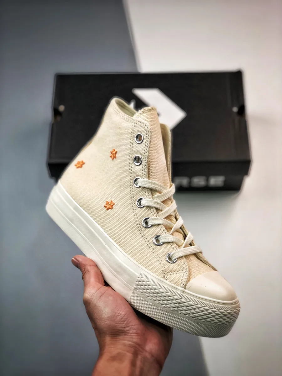 Converse Chuck Taylor Lift High Ivory Peach A05972C New Releases