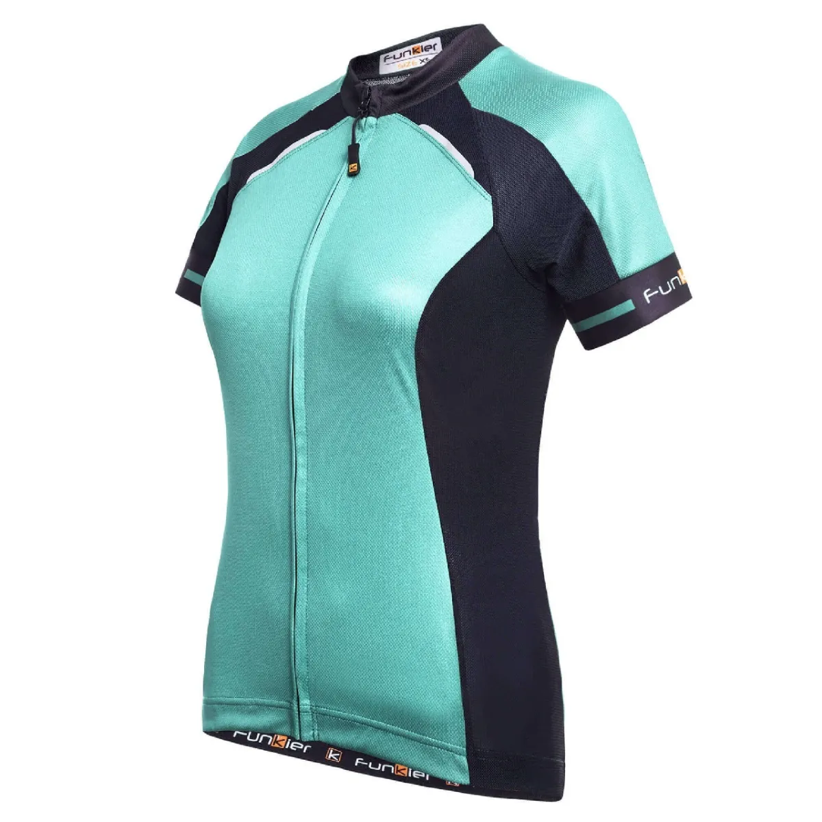 FunKier Firenze Full Zip Short Sleeve Women's Cycling Jersey Mint