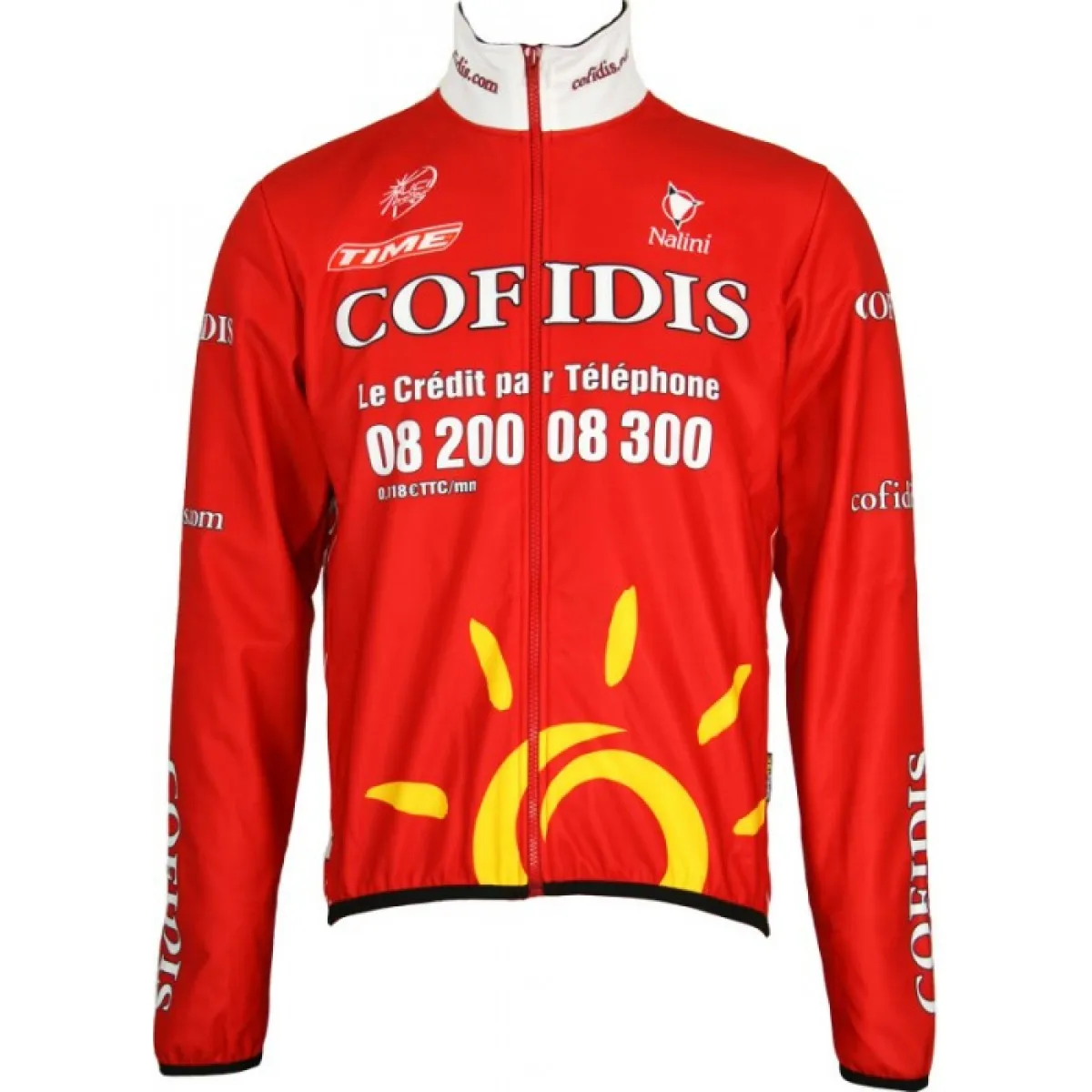 Cofidis 2008 - Radsport-Profi-Team-Winter fleece long sleeve jersey jacket