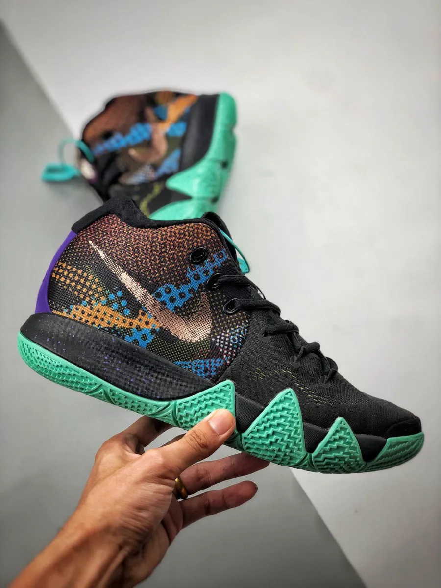 Nike Kyrie 4 'Mamba Mentality' Black/Sonic Yellow-Purple Venom / kyrie 4 purple