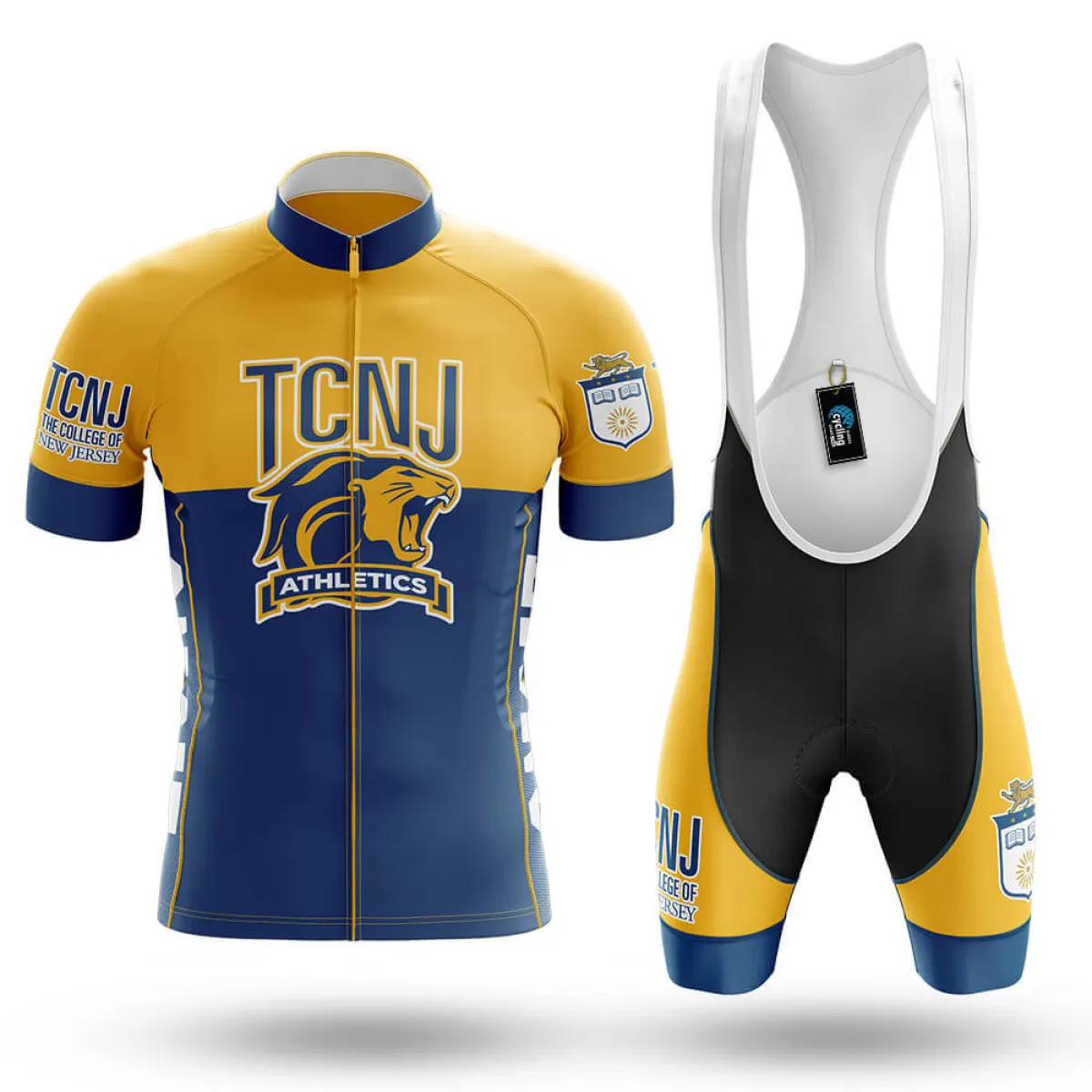 The College of New Jersey V2 Cycling Kit Full Set