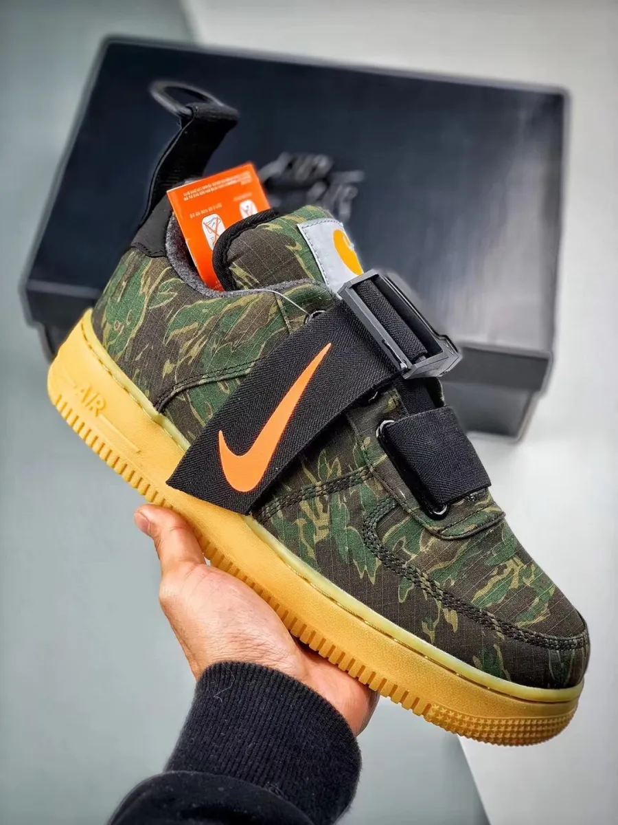 Carhartt X Nike Air Force 1 Low Utility Camo Green AV4112-300 Outlet