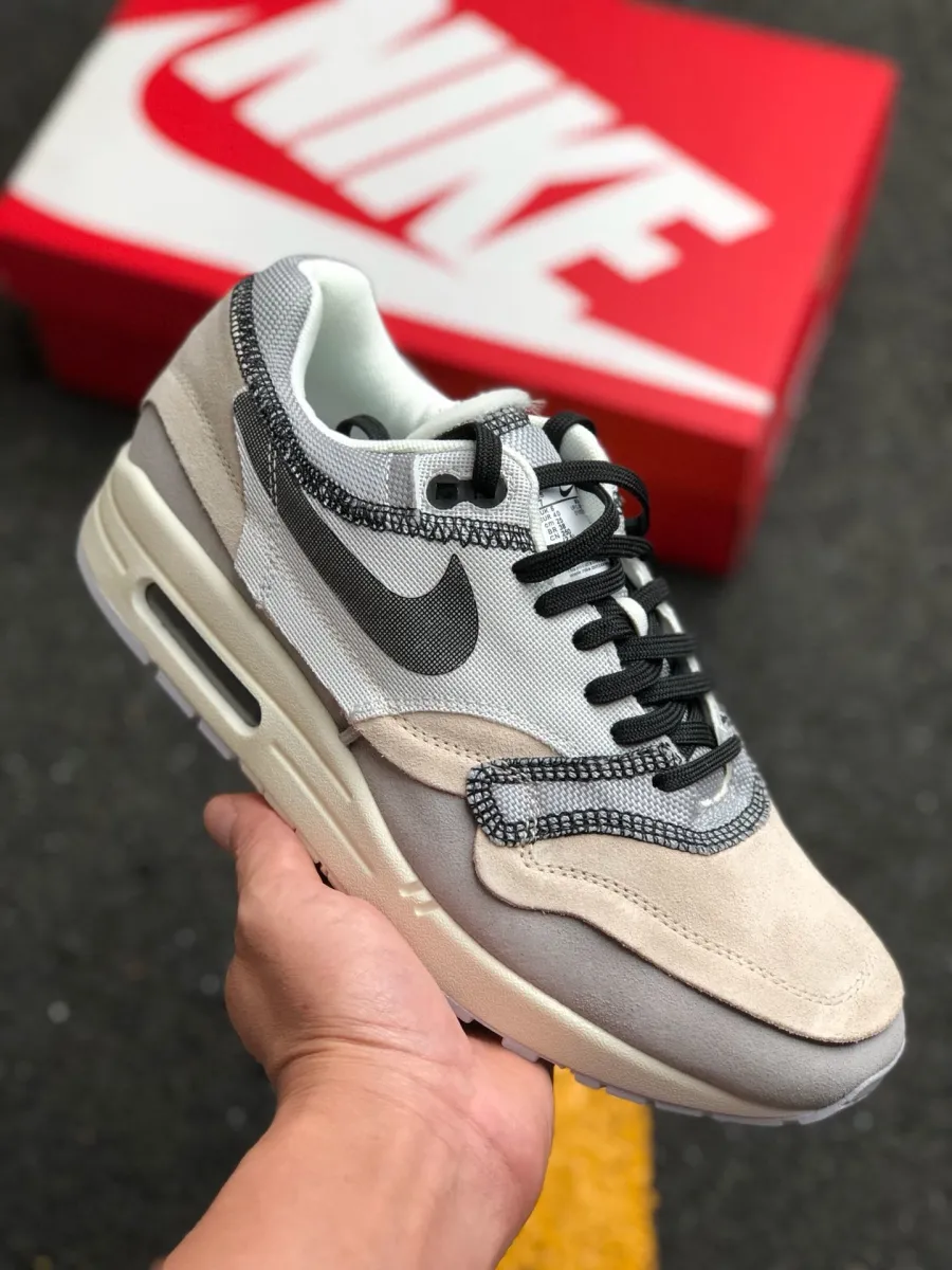 Nike Air Max 1 'Inside Out' Light Grey/Beige-White Brand New