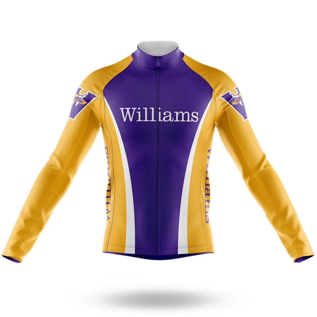 Williams College Long Sleeve Cycling Jersey Only | collegiate cycling jerseys