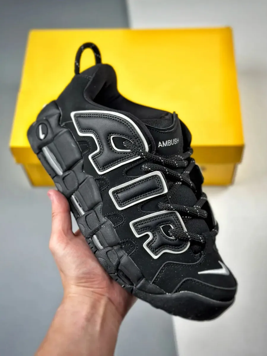 AMBUSH X Nike Air More Uptempo Low Black/White Online