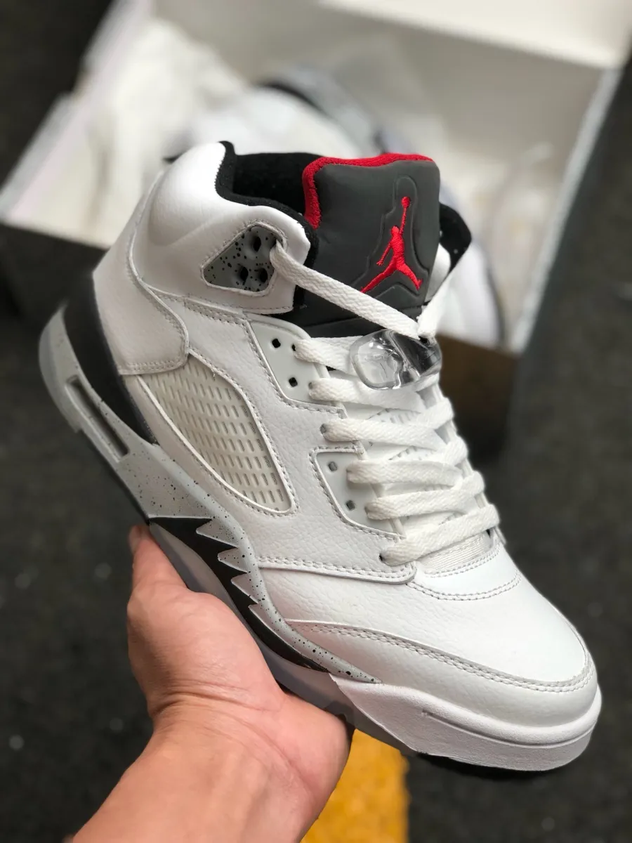 Women Air Jordan 5 White Cement 136027-104 / white cement 5