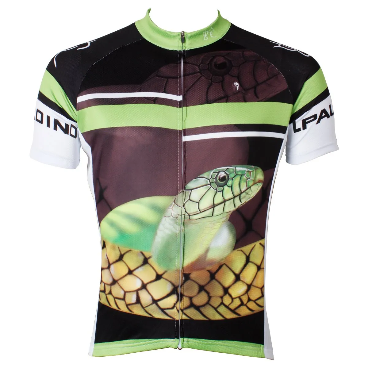 Snake Men's Short-Sleeve Green&Black Cycling Jersey NO.559