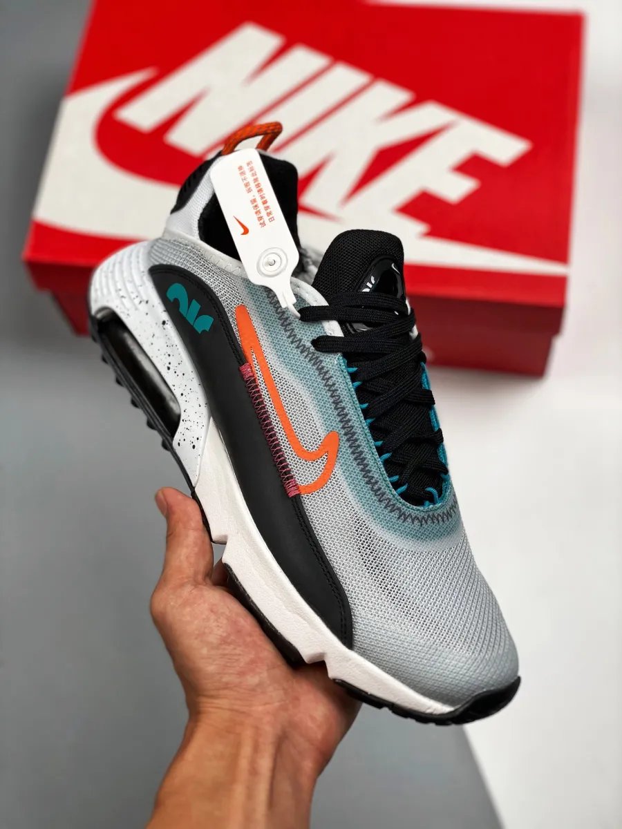 Nike Air Max 2090 White/Turf Orange-Black-Aquamarine / nike air max 2090 black and orange
