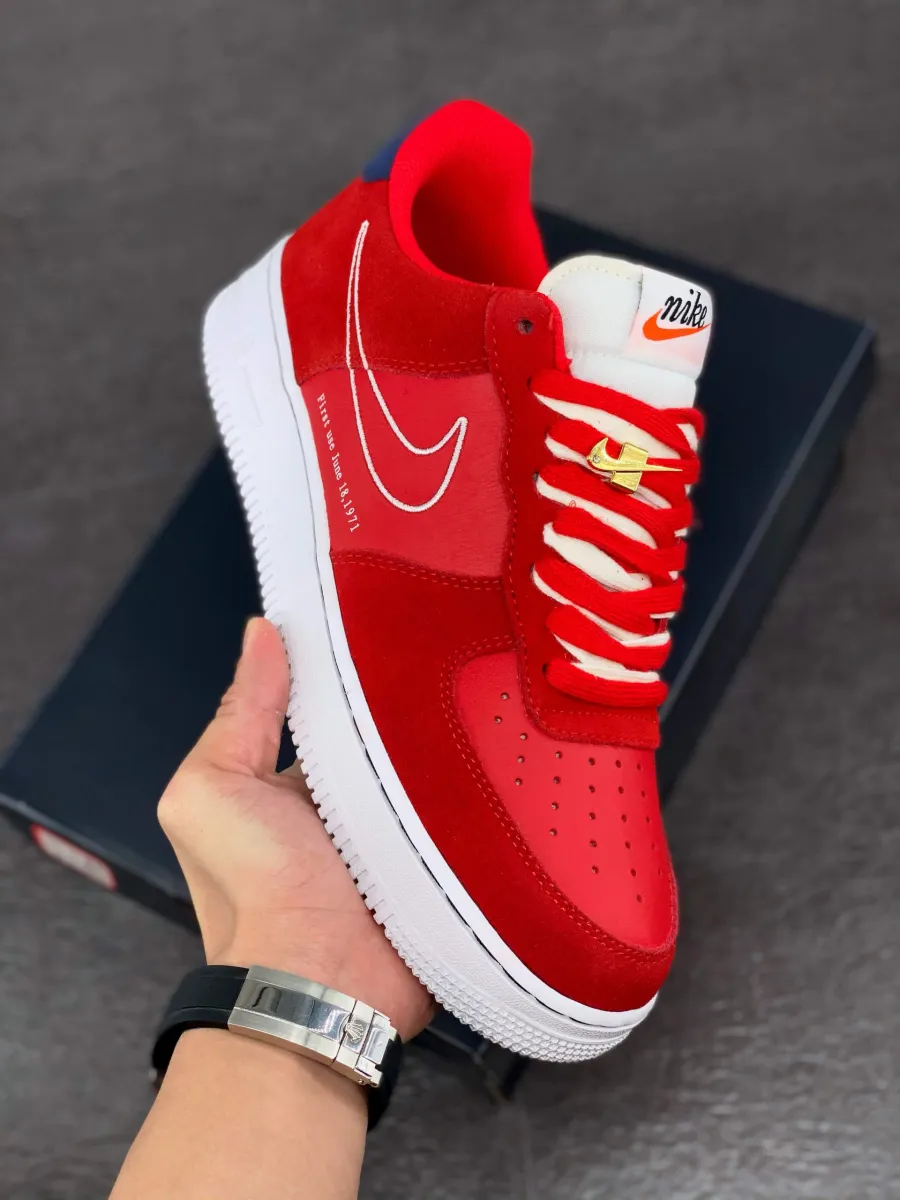 Nike Air Force 1 07 LV8 First Use University Red DB3597-600 #air force 1 first use red
