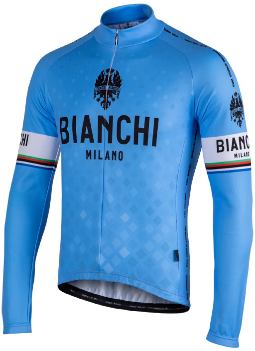 Bianchi Milano Storia1 Blue Long Sleeve Jersey,