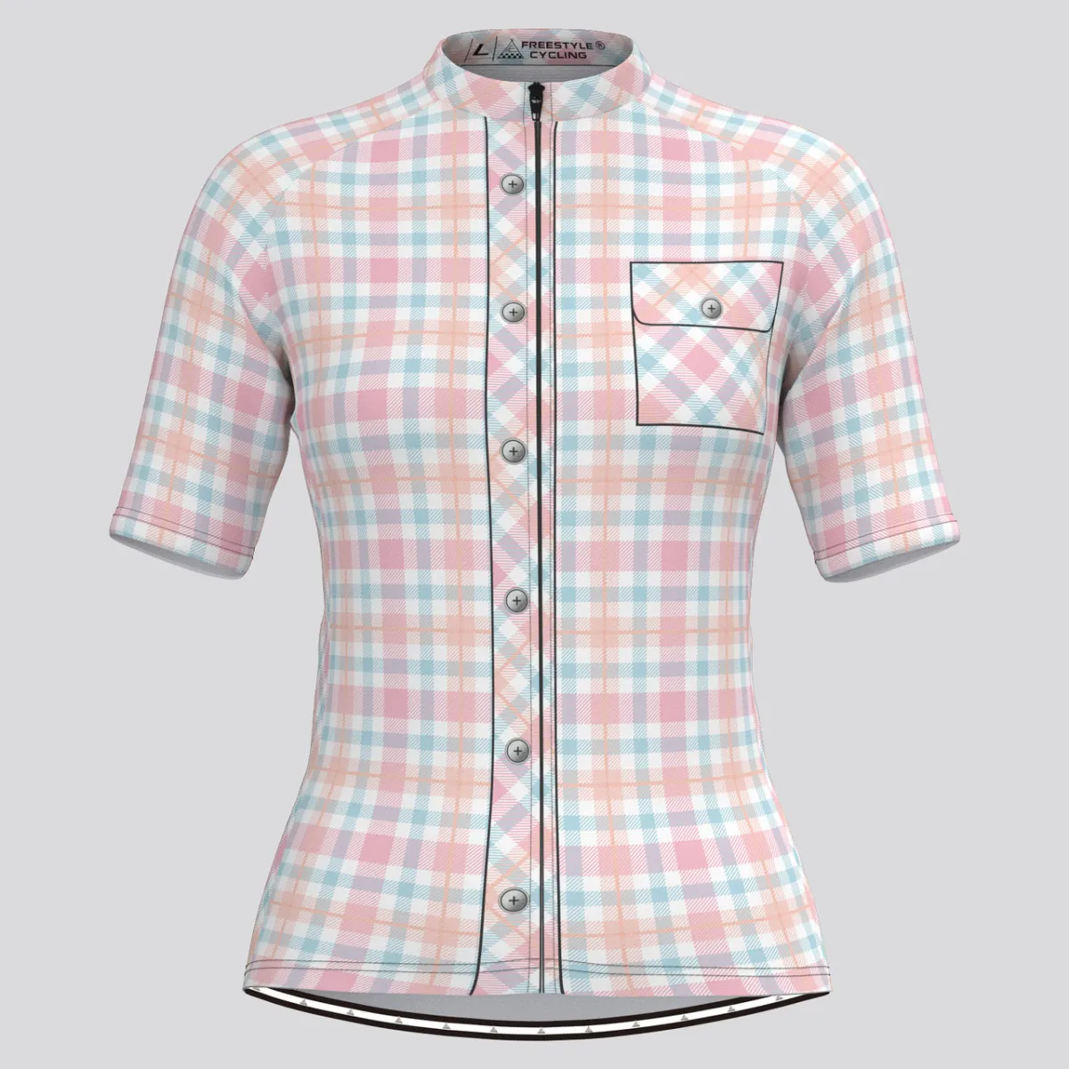 Plaid Checkered Shirt V27 Women's Cycling Jersey To Buy