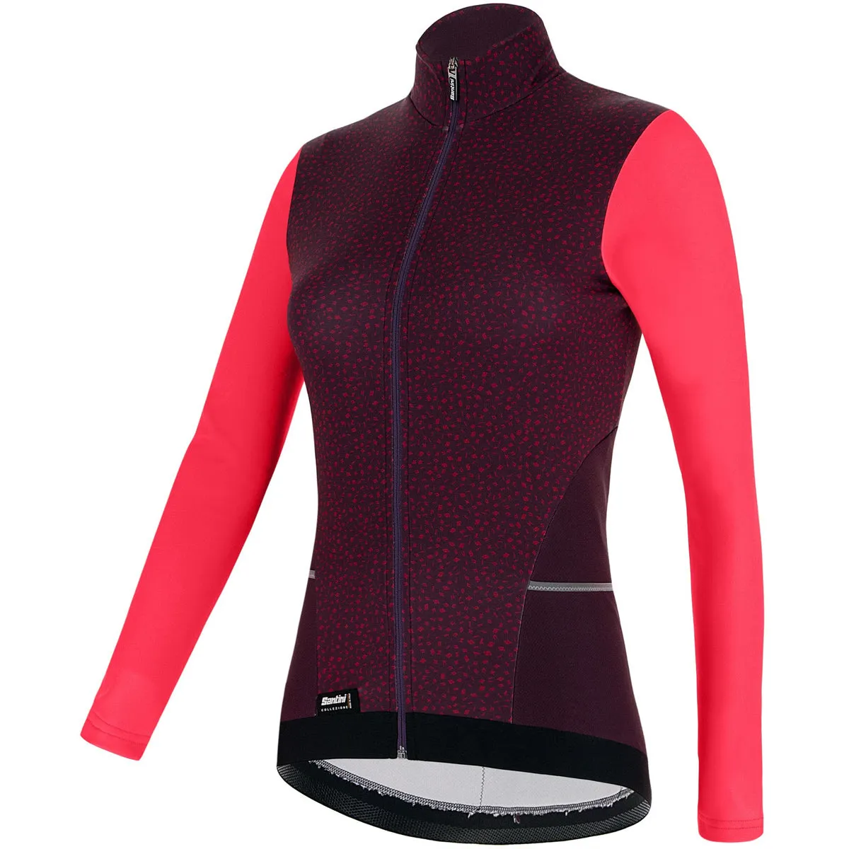 Santini Coral Long Sleeves Woman Jersey - Pink Brand New
