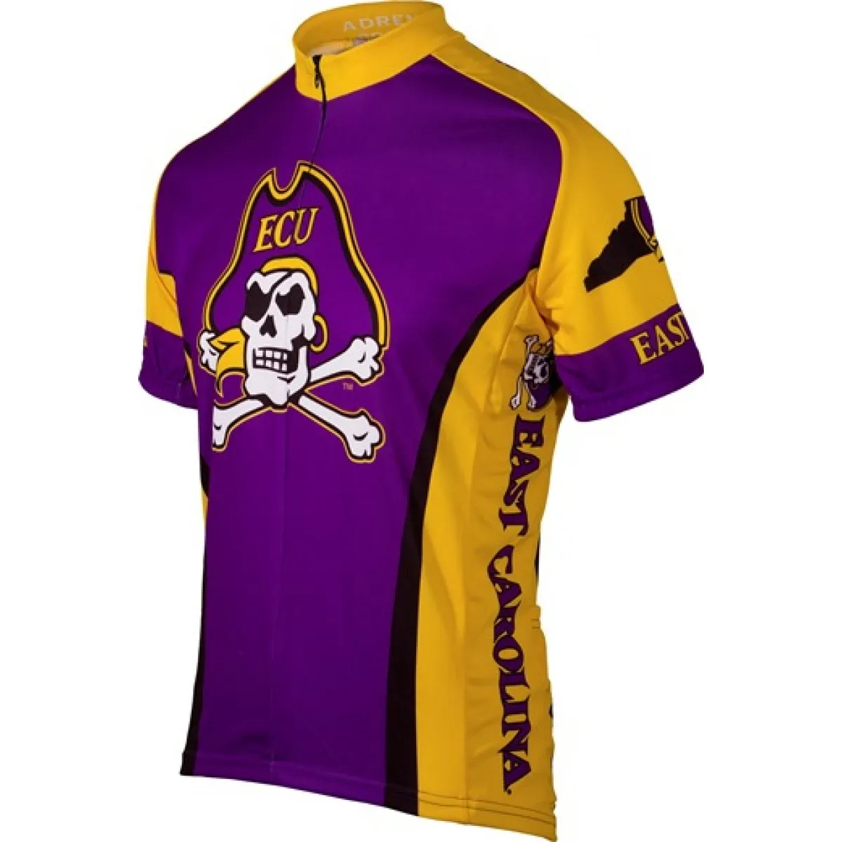 ECU EAST CAROLINA UNIVERSITY Cycling Short Sleeve Jersey