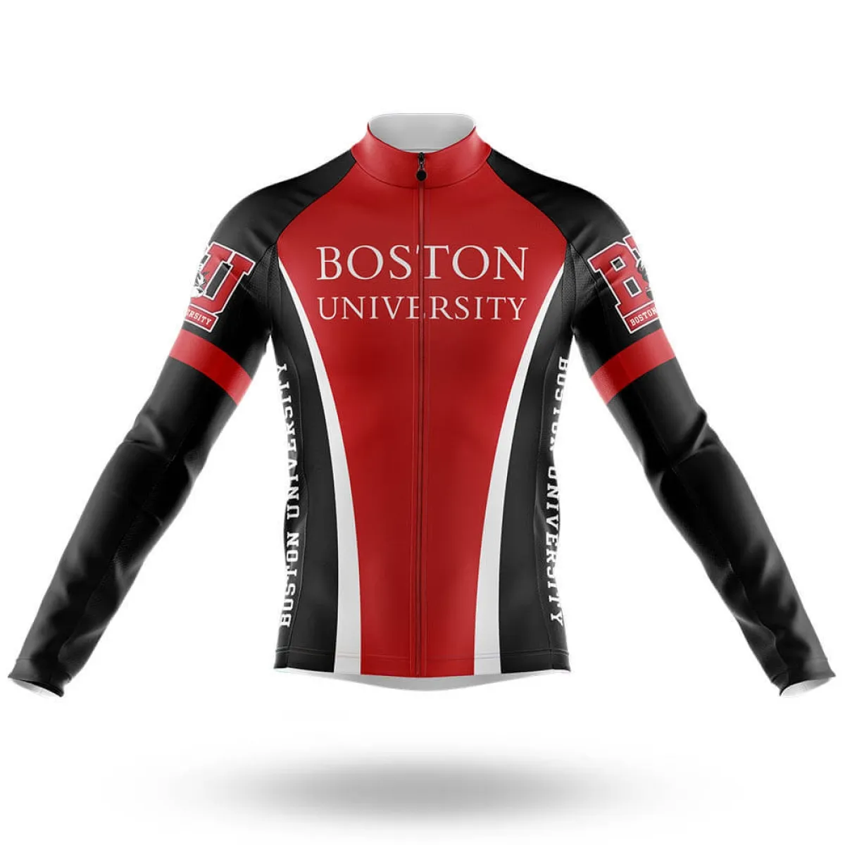 Boston University Long Sleeve Cycling Jersey Only Restock