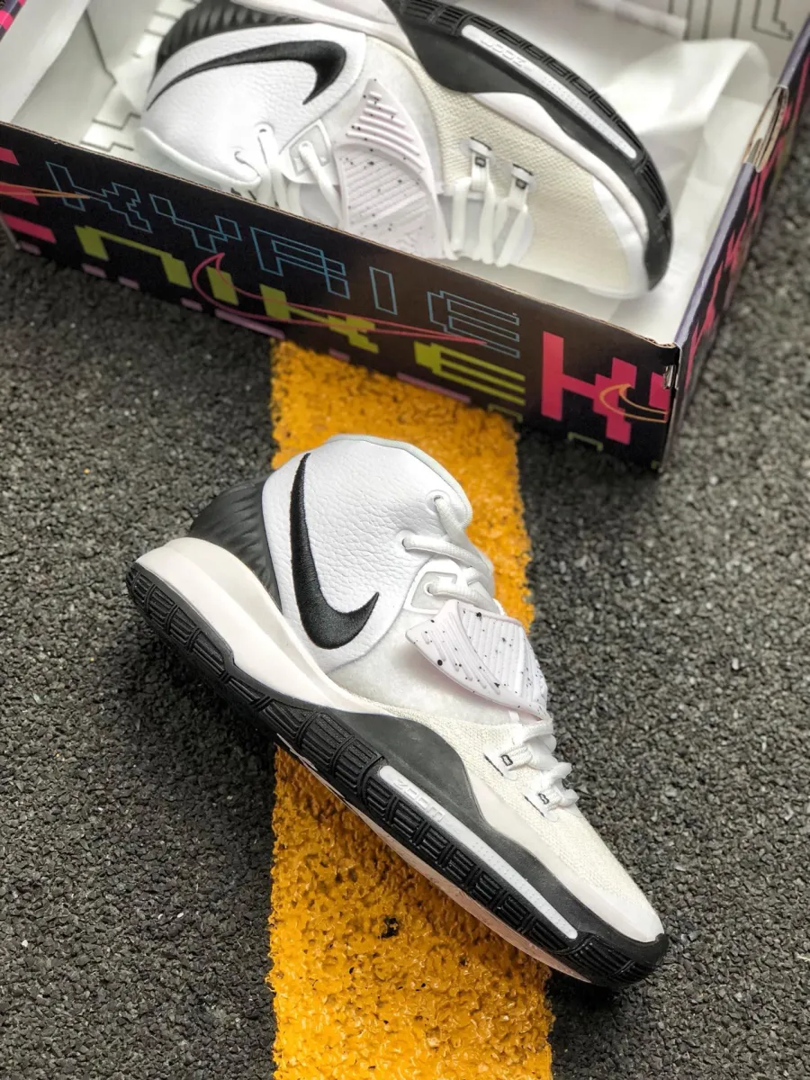 Nike Kyrie 6 'Brooklyn Nets' White/Black-Pure Platinum BQ4630-100 / kyrie 6 oreo