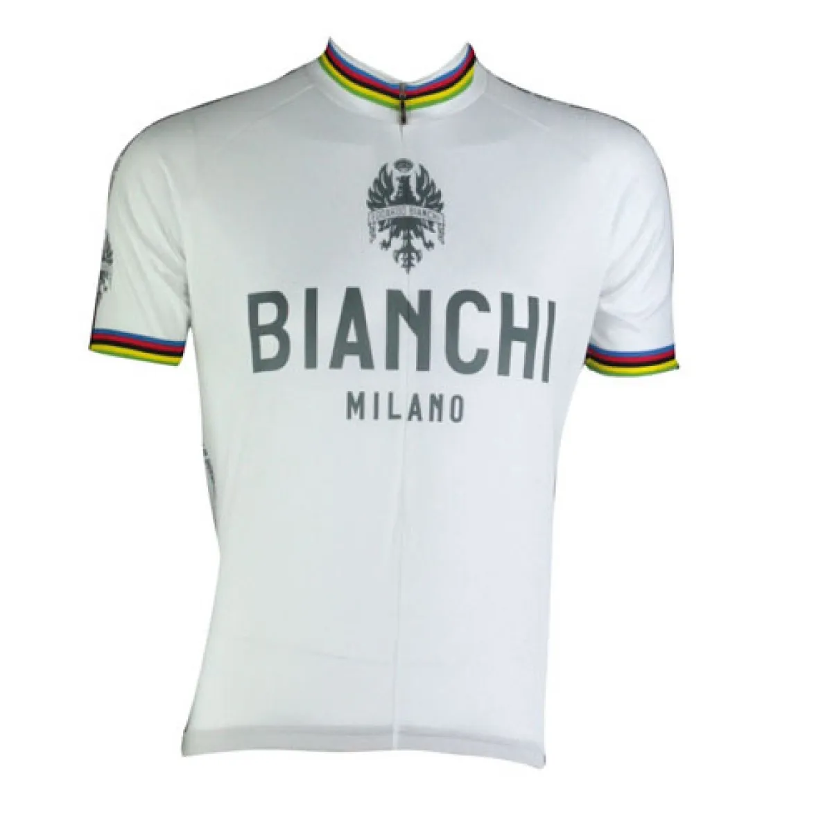 Bianchi World Champion White Jersey Short Sleeve For Sale