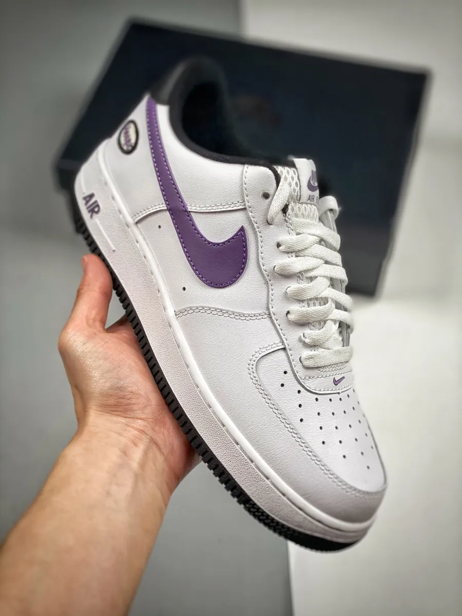 Nike Air Force 1 Low 'Hoops' White/Canyon Purple-Black / purple air forces
