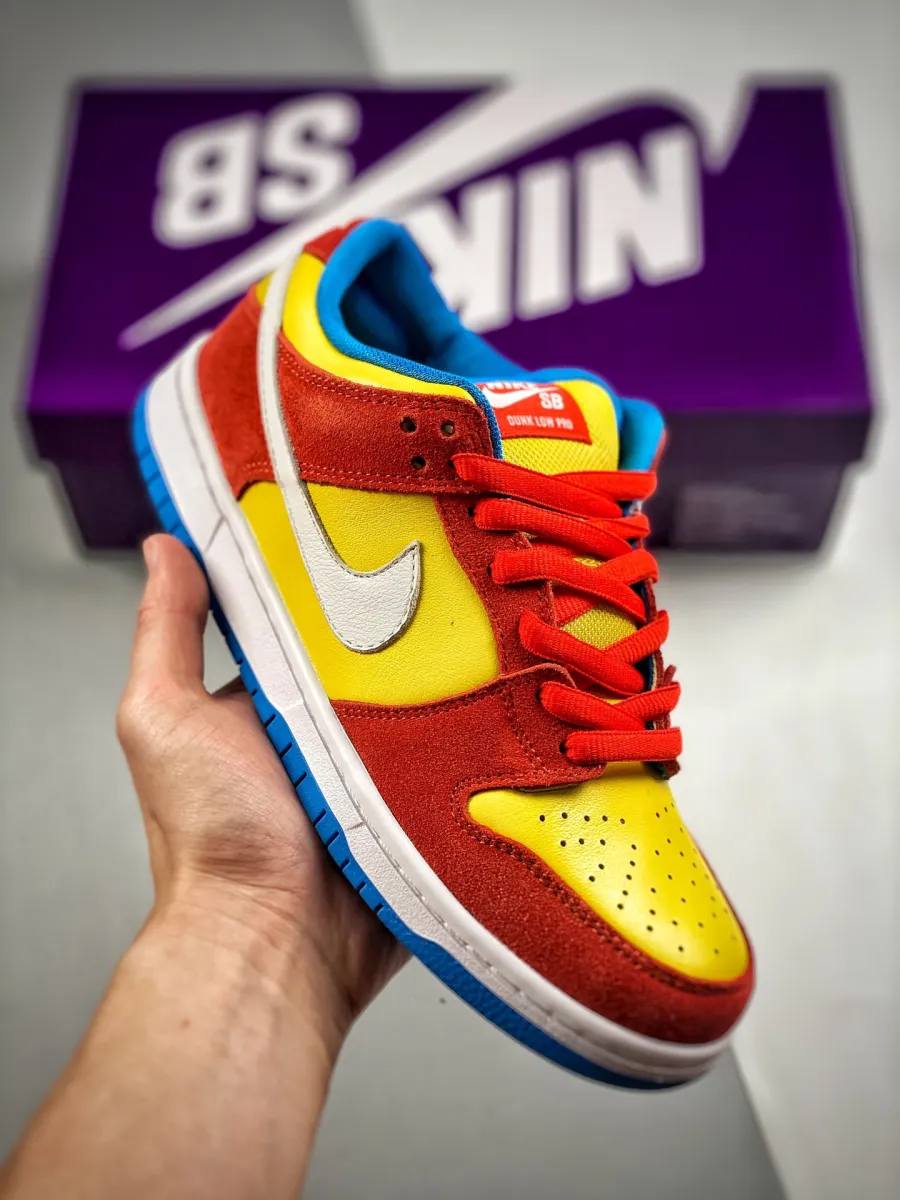 Kids Nike SB Dunk Low Bart Simpson BQ6817-602 Bart Simpson Dunk