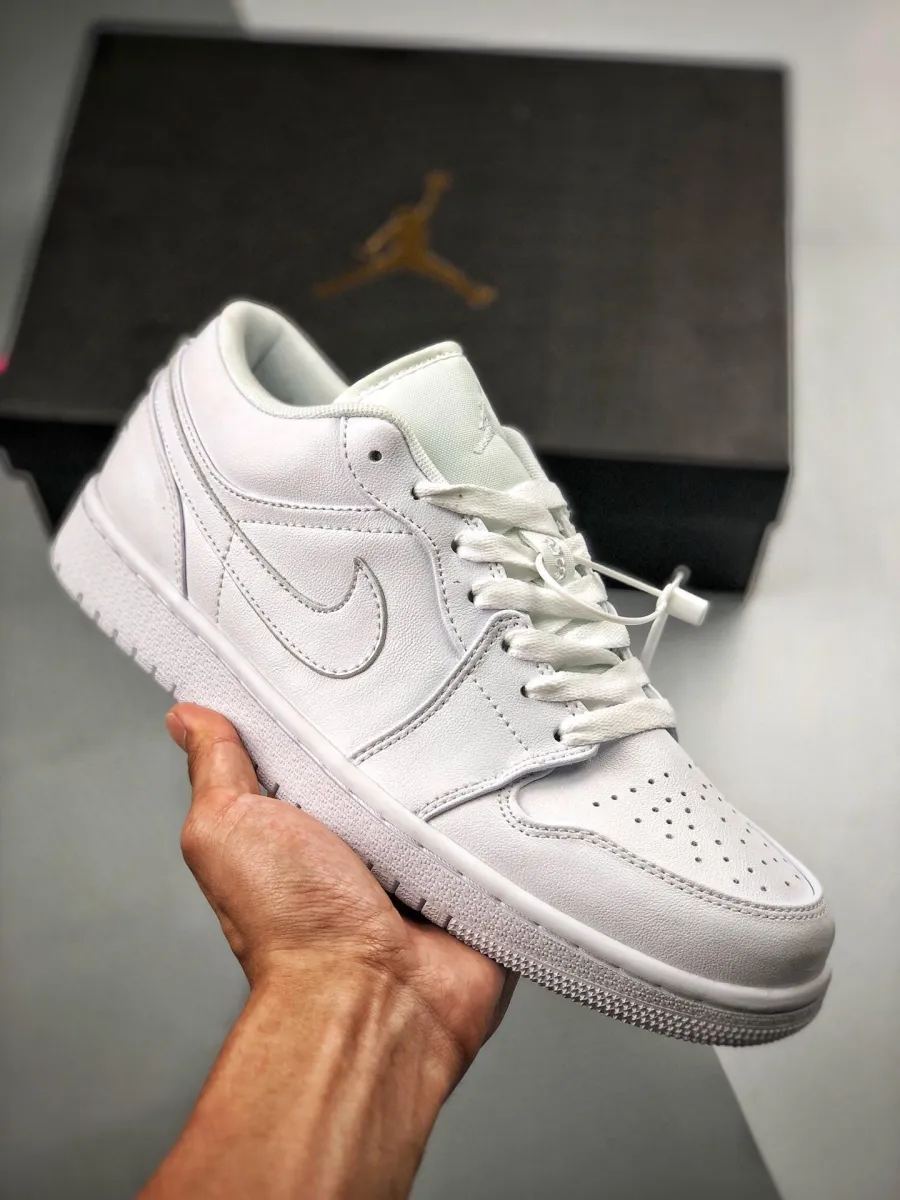Air Jordan 1 Low Triple White 553558-112