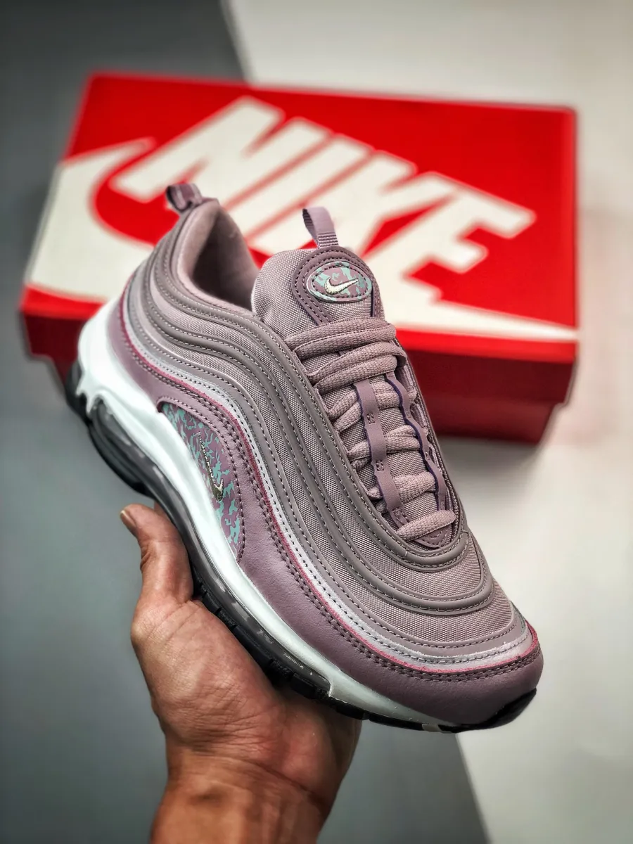 Nike Air Max 97 Pink Iridescent Camo WMNS DH0558-500 / black and silver nikes