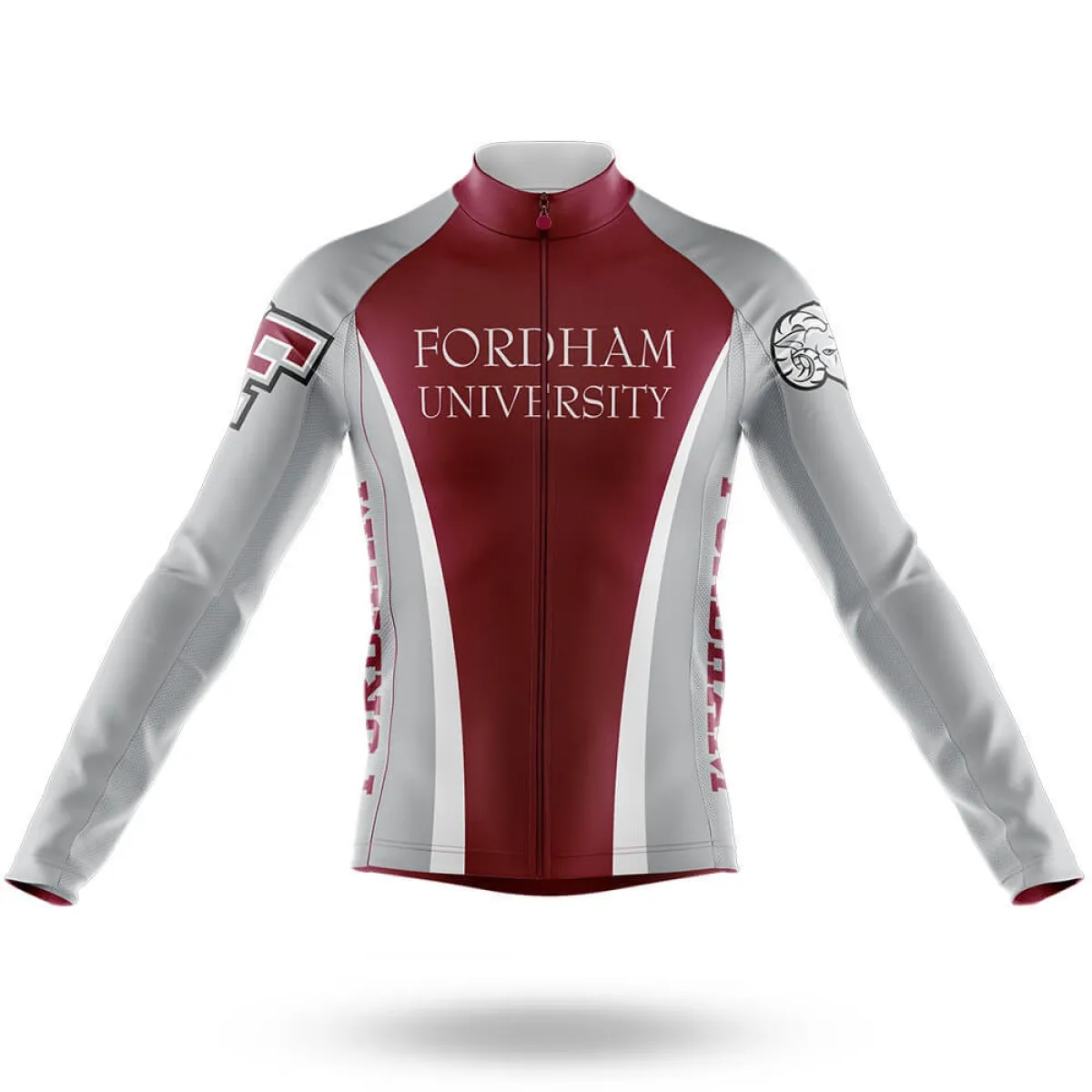 Outlet Fordham University Long Sleeve Cycling Jersey Only