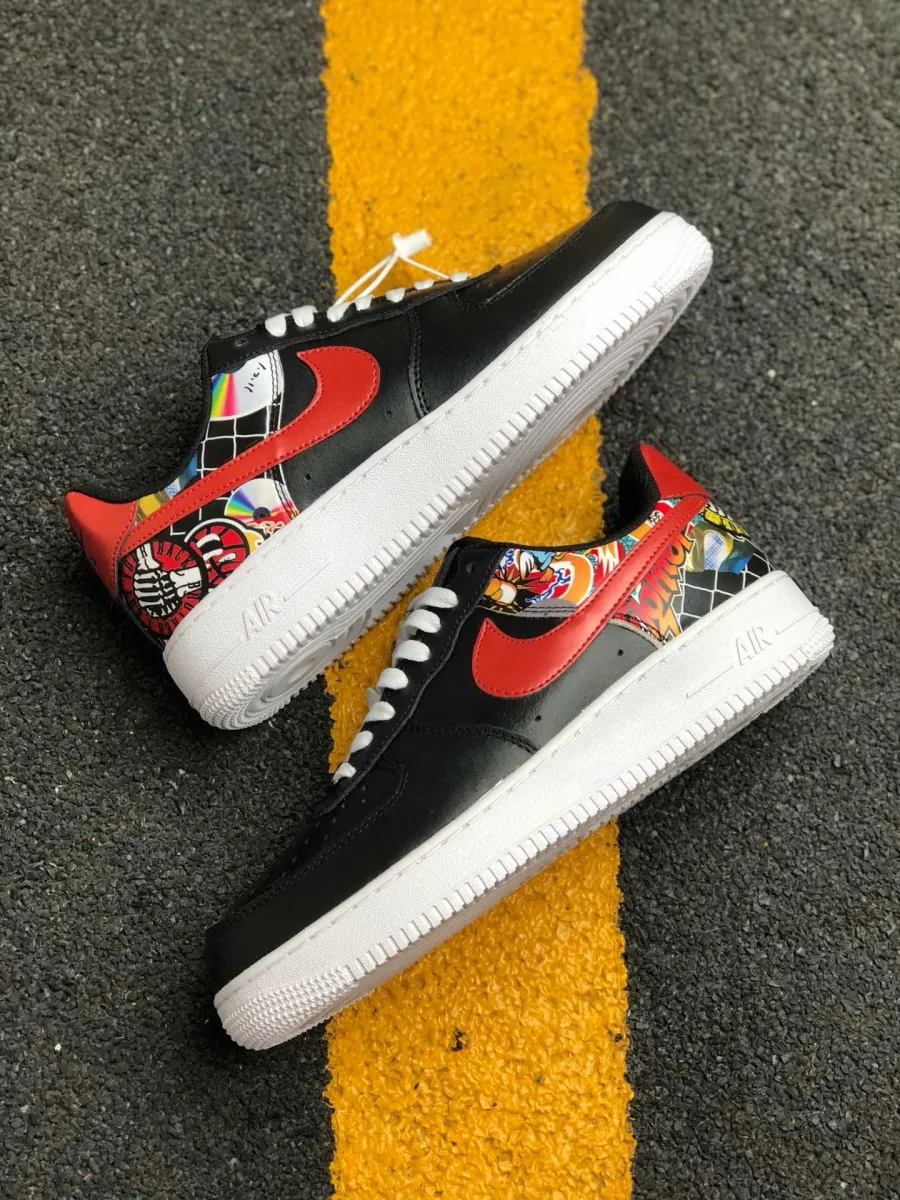 Nike Air Force 1 Low China Hoop Dreams Black CK0732-081 Brand New
